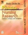 Study Guide For The Practice Of Nursing Research Conduct Critique And Utilization