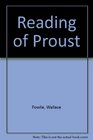 Reading of Proust