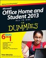 Microsoft Office Home  Student Edition 2013 AllinOne For Dummies
