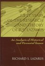 Fifty Years of the Research and theory of Rs Lazarus An Analysis of Historical and Perennial Issues