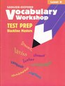 Vocabulary Workshop Test Prep Blackline Masters Level B