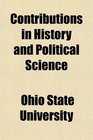 Contributions in History and Political Science