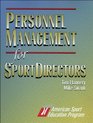 Personnel Management for Sport Directors