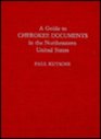 A Guide to Cherokee Documents in the Northeastern United States