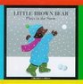 Little Brown Bear Plays in the Snow