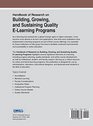 Handbook of Research on Building Growing and Sustaining Quality ELearning Programs