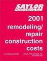 Remodeling Repair Construction Costs 2001