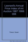 Leonard's Annual Price Index of Art Auction 1987 1988