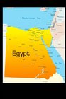 Map of Egypt Journal 150 page lined notebook/diary