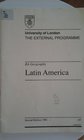 External Programme Subject Guides BAGeography  Latin America