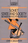 Soviet State and Society between Revolutions 19181929