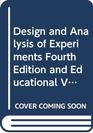 Design and Analysis of Experiments Fourth Edition and Educational Version of Design Expert