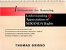 Instruments for Assessing Understanding  Appreciation of Miranda Rights Manual