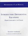 Mathmatica Lab Manual for Introductory Differential Equations From Linearity to Chaos