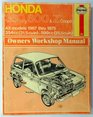 Honda 360 600 and Z Coupe Owners Workshop Manual 19671975