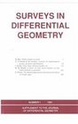 Surveys in Differential Geometry Proceedings of the Conference on Geometry and Topology Held at Harvard University April 2729 1990