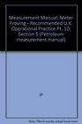Measurement Manual Meter Proving  Recommended UK Operational Practice Pt 10 Section 5