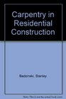 Carpentry in Residential Construction