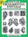 ReadytoUse Ornamental Initials  840 Different CopyrightFree Designs Printed One Side
