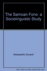 The Samoan fono a sociolinguistic study