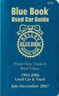 Kelley Blue Book Used Car Guide6copy prepack Consumer Edition July  December 2007