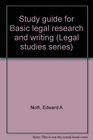 Study guide for Basic legal research and writing