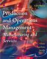 Production and Operations Management Manufacturing and Services