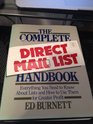 Complete Direct Mail List Handbook Everything You Need to Know About Lists and How to Use Them for Greater Profit