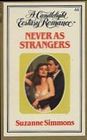 Never as Strangers (Candlelight Ecstasy Romance, No 44)