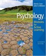 Psychology Modules for Active Learning with Concept Modules with NoteTaking and Practice Exams