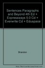 Sentences Paragraphs And Beyond 4th Edition Plus Expressways 50 Cd Plus Everwrite Cd Plus Eduspace