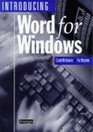 Introducing Word for Windows