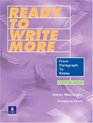 Ready to Write More  From Paragraph to Essay Second Edition