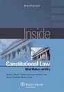 Inside Constitutional Law What Matters and Why