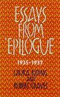 Essays from Epilogue 19351937