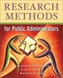 Research Methods for Public Administration