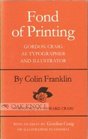 Fond of Printing Gordon Craig as Typographer and Illustrator