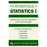 The Essentials of Statistics I