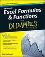 Excel Formulas  Functions For Dummies