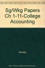 Sg/Wkg Papers Ch 111College Accounting