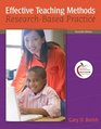 Effective Teaching Methods ResearchBased Practice