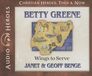 Betty Greene Audiobook Wings to Serve  Audio CD  Audiobook CD