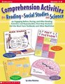 Comprehension Activities For Reading In Social Studies And Science