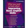What You Need to Know About Improving Basic English Skills   Annotated Teacher's Edition