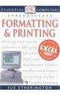 Formatting and Printing