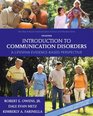 Introduction to Communication Disorders A Lifespan EvidenceBased Perspective