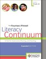 The Fountas  Pinnell Literacy Continuum Expanded Edition A Tool for Assessment Planning and Teaching PreK8