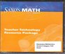 Saxon Math Course 3 Teacher Technology Resource Package