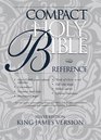 KJV Holy Bible Compact Reference Silver Edition Button Flap