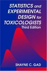 Statistics and Experimental Design for Toxicologists Third Edition